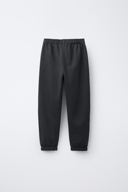 ZARA КОМПЛЕКТ ИЗ ТОЛСТОВКИ И БРЮК-ДЖОГГЕРОВ С НАШИВКОЙ, АНТРАЦИТОВО-СЕРЫЙ