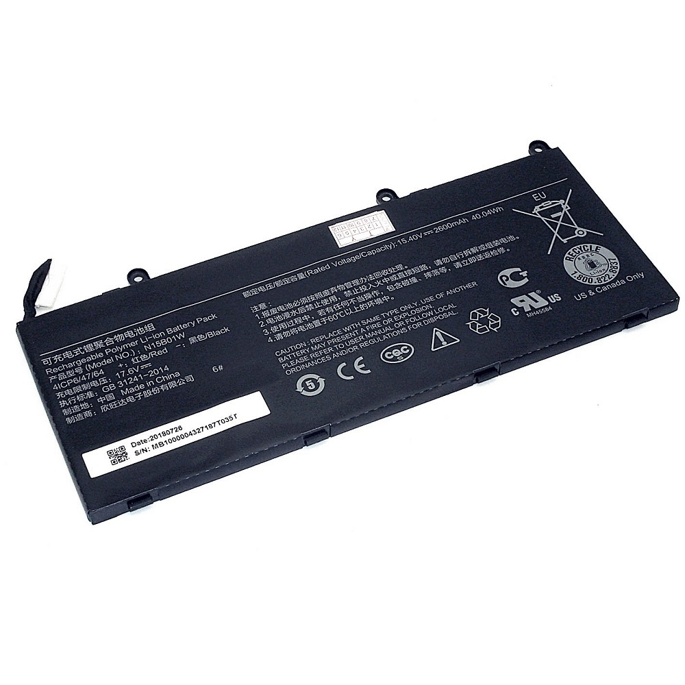 Аккумуляторная батарея для ноутбука Xiaomi MI Ruby 15.6 (N15B01W)15.4V 2600mAh