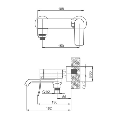 Смеситель для ванны S31.30