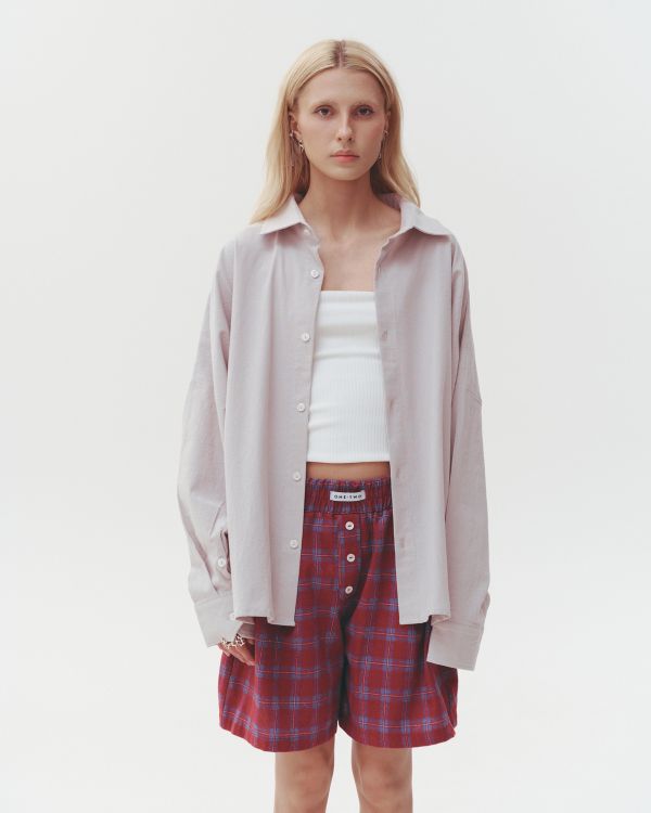 Рубашка Quiet Gray базовая серая - фото 1