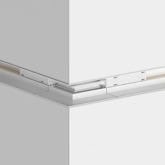 Коннектор угловой внешний Gravity встраиваемый белый Technical trx010ocl-22w