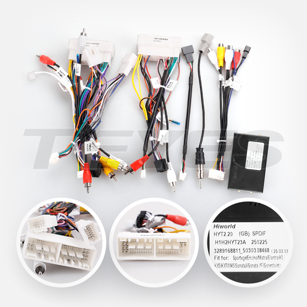 Комплект рамки с разъёмами 9"+can Hyundai Sonata 7 2017-2019 - Car-Smart 1054