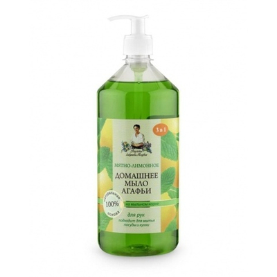 РБА Крем-мыло"Домашнее"Мятно-лимонное 1000 мл.