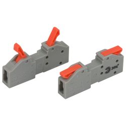 Клемма ЭРА NO-225-402 проходная разъёмная 222-2411R с рычагами 1 полюс 0.08-2.5/4 мм2 (упаковка 20 шт.) | Клеммы