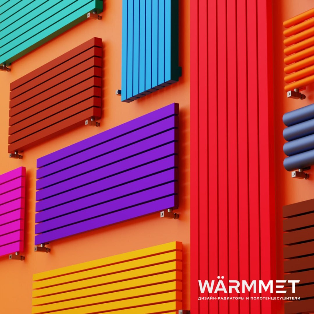 Радиатор WARMMET электрический настенный вертикальный Flat 60VE НЕСТАНДАРТНЫЕ ЦВЕТА (RAL+АПолимер)
