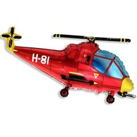 Фигура Вертолет красный  38" Fm