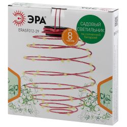 Светильник уличный ЭРА ERASF012-29 подвесной садовый Спираль на солнечной батарее 22 см | Садовые декоративные светильники