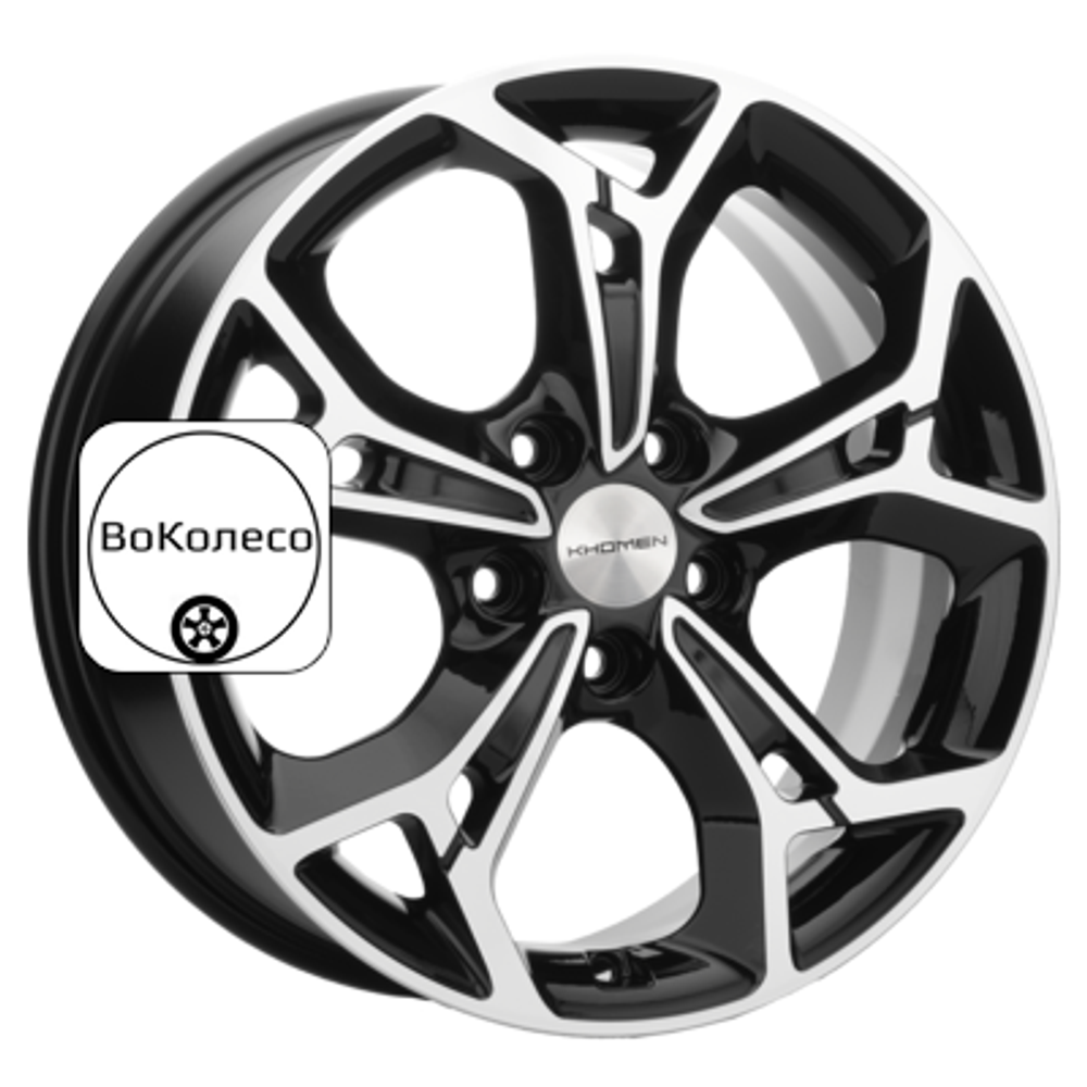 7x17/5x114,3 ET48 D67,1 KHW1702 (Kia K5) Black-FP Khomen Wheels
