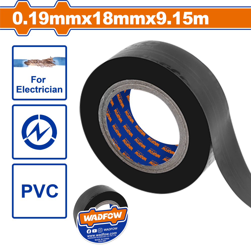 Изолента черная WADFOW WPN1101