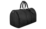 LOUIS VUITTON Leather Travel Bag Men"s