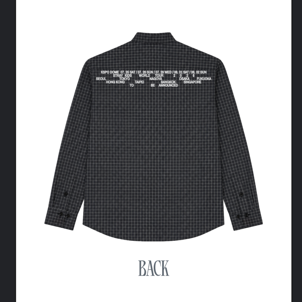 Мерч Stray Kids CHECK SHIRT - RUN IT (рубашка)