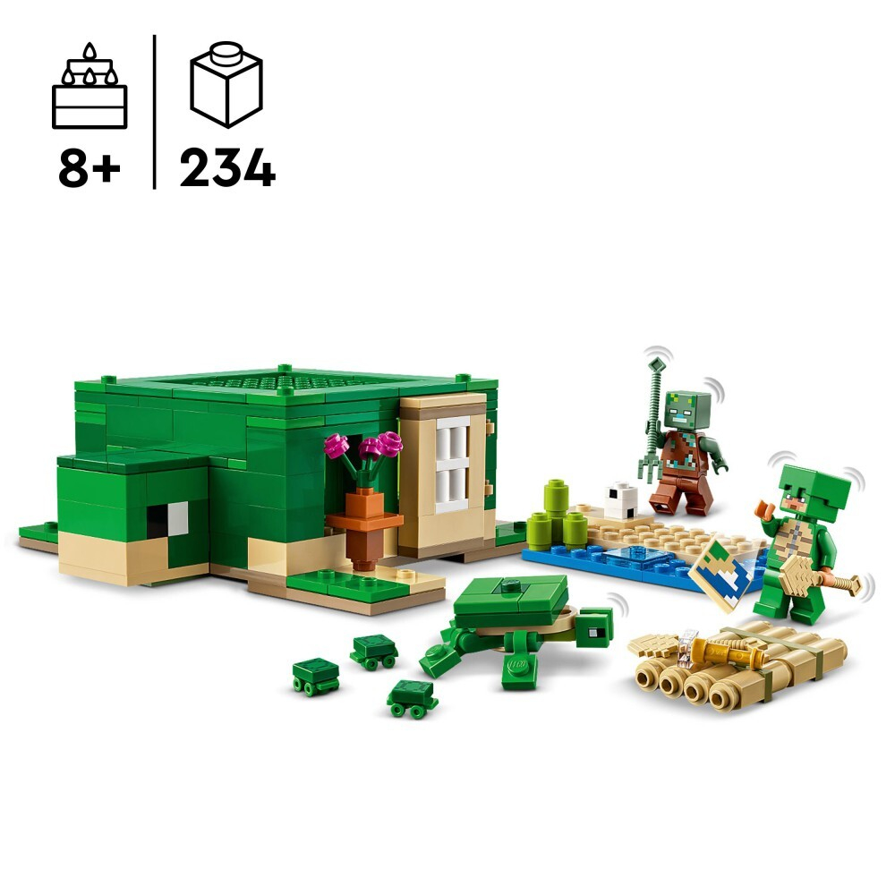 LEGO Minecraft — Пляжный домик «Черепаха» 21254 / артикул   21254  / GTIN 5702017583303