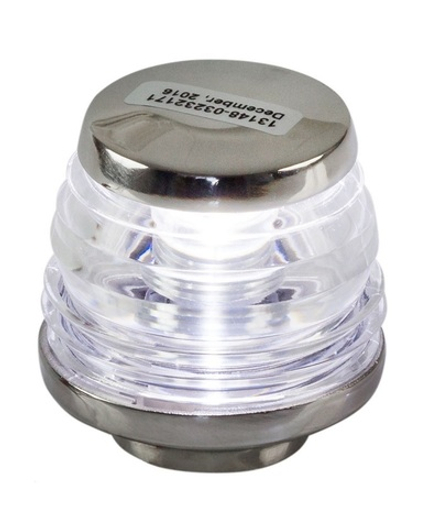 Огонь топовый диам. 60x62 мм, нержавеющий корпус, 12-24 В, 2 Вт, LED, Ba15d