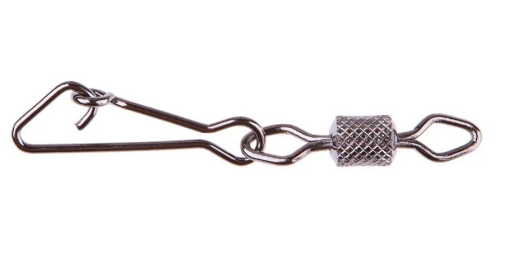 Карабин с вертлюгом рыболовный SY-3009 №07 (упк. 8 шт.)