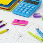 Ластик BRAUBERG "Color", 55х15х13 мм, прямоугольный, скошенный, яркие цвета ассорти, 272671