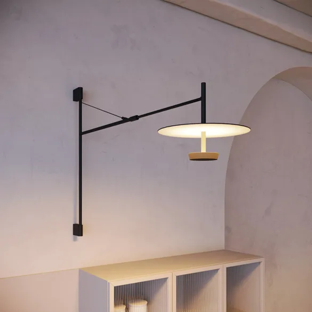 Светильник SP-CAMPANA-WALL-L1450-9W Warm3000 (BK, 130 deg, 230V, TELESCOPIC) (Arlight, IP20 Металл, 5 лет) 059596