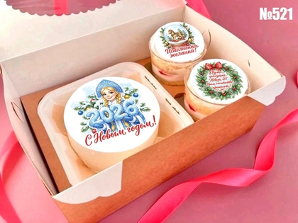 Бенто бокс + 2 трайфла №521 (Новый год)