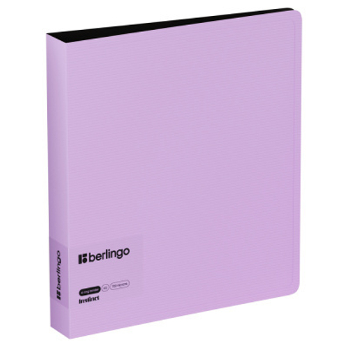 Папка на 4 кольцах Berlingo "Instinct" А5, 35мм, 700мкм, D-кольца, с внутр. карманом, лаванда