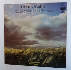 Винтажная виниловая пластинка LP Gustav Mahler Малер, Staatskapelle Dresden, Hiroshi Wakasugi Sinfonie Nr.1 D dur (ГДР 1988)