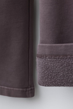 ZARA БРЮКИ WIDE LEG С ЭФФЕКТОМ ПОТЕРТОСТИ, СЛИВОВЫЙ