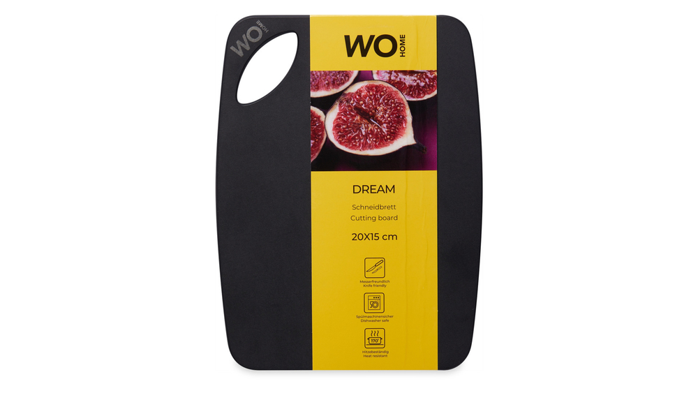 Доска разделочная 20x15см Wo Home Dream черная