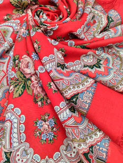 Павловопосадский платок Журавушка 527-5