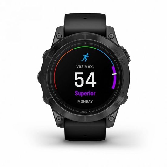 Умные часы Garmin EPIX PRO (Gen 2) Standard Edition 47 мм, серый, черный ремешок