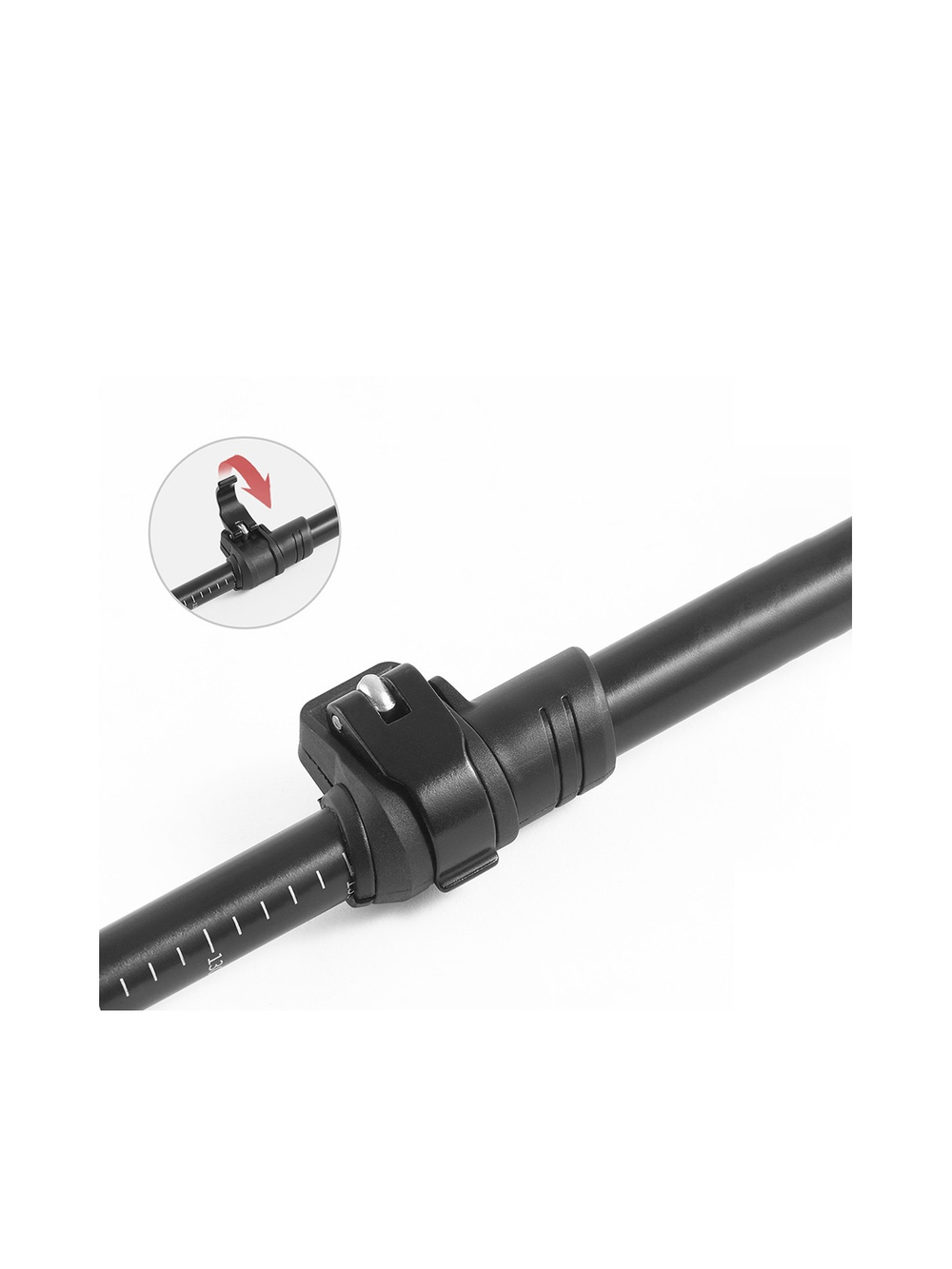 Палка треккинговая Naturehike ST03 7075 AL NH17D017-D с 3 узлами серый