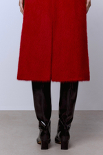 Юбка из ангоры с разрезом