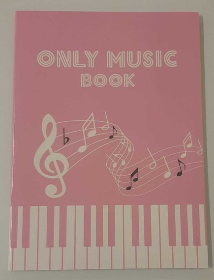 Not dəftəri \ Music book 24 vərəq (çəhrayı)