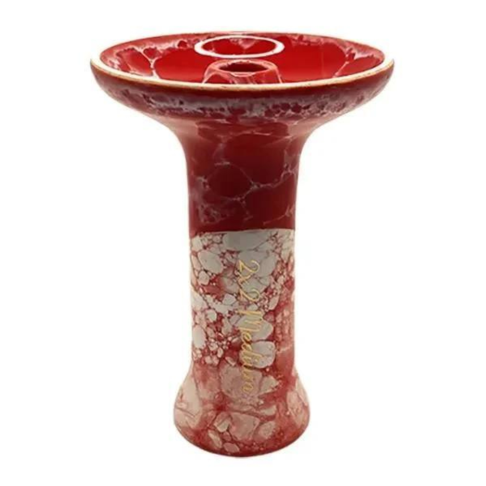Чаша 2x2 - Medium Red & White Mramor