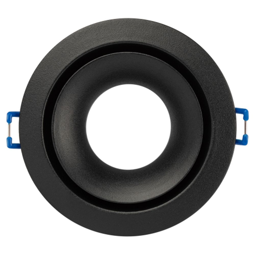 Светильник встраиваемый алюминиевый ЭРА KL100 BK под лампу MR16 GU5.3 черный