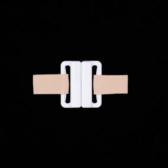 Застежка пластик 25 мм белая