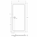 Душевой поддон Cezares TRAY-M-AH 180x90