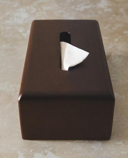 ZARA HOME ДЕРЕВЯННАЯ КОРОБКА ДЛЯ САЛФЕТОК, СВЕТЛО-БЕЖЕВЫЙ