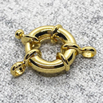 Замок-штурвал, цвет золото, размер 16*13 мм, цена за 1 шт