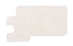 Moretto (крем) Набор ков. для ванной комнаты 60х100 и 50х50см