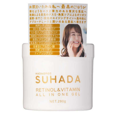 Гель Kor Japan Nadaomoi Suhada All In One с ретинолом и витаминами, 360 г