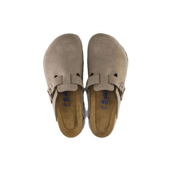 Birkenstock Boston Soft Footbed Домашние тапочки Серый, Узкий Унисекс