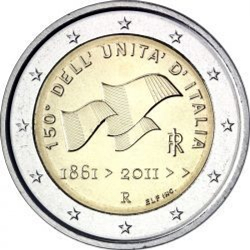 2 евро 2011 Италия. 150 лет объединения Италии. UNC
