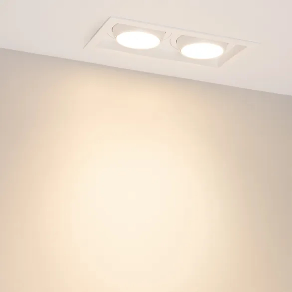 Светильник MS-VORTEX-BUILT-S250x140-2x30W Warm3000 (WH-WH, 50 deg, 230V) (Arlight, IP20 Металл, 5 лет) 042369