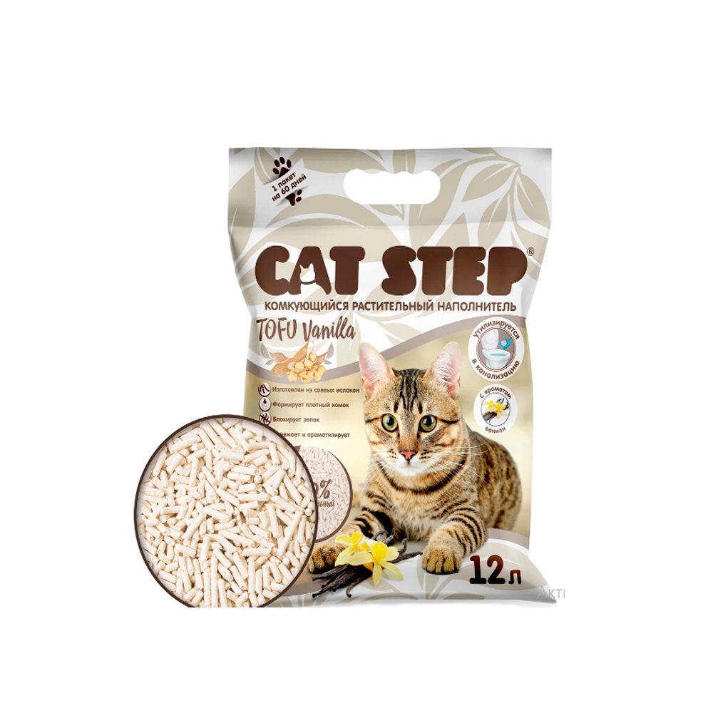 Cat Step Тофу Зеленый чай 12л