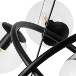 815390 Люстра CROCO 9х40W E14 ЧЕРНЫЙ МАТОВЫЙ