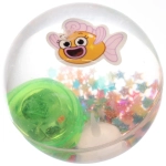 Мяч 6,5 см «Морские жители» (попрыгун с водой и подсветкой) СТИКЕР НА ВЛОЖЕНИЕ