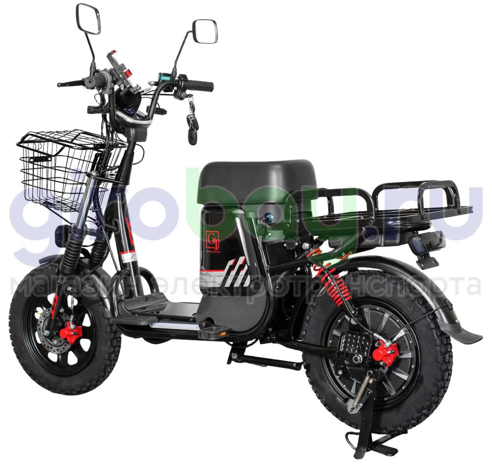 Электровелосипед GT U3 1000W (60V/30Ah) железофосфат - Черный фото №5