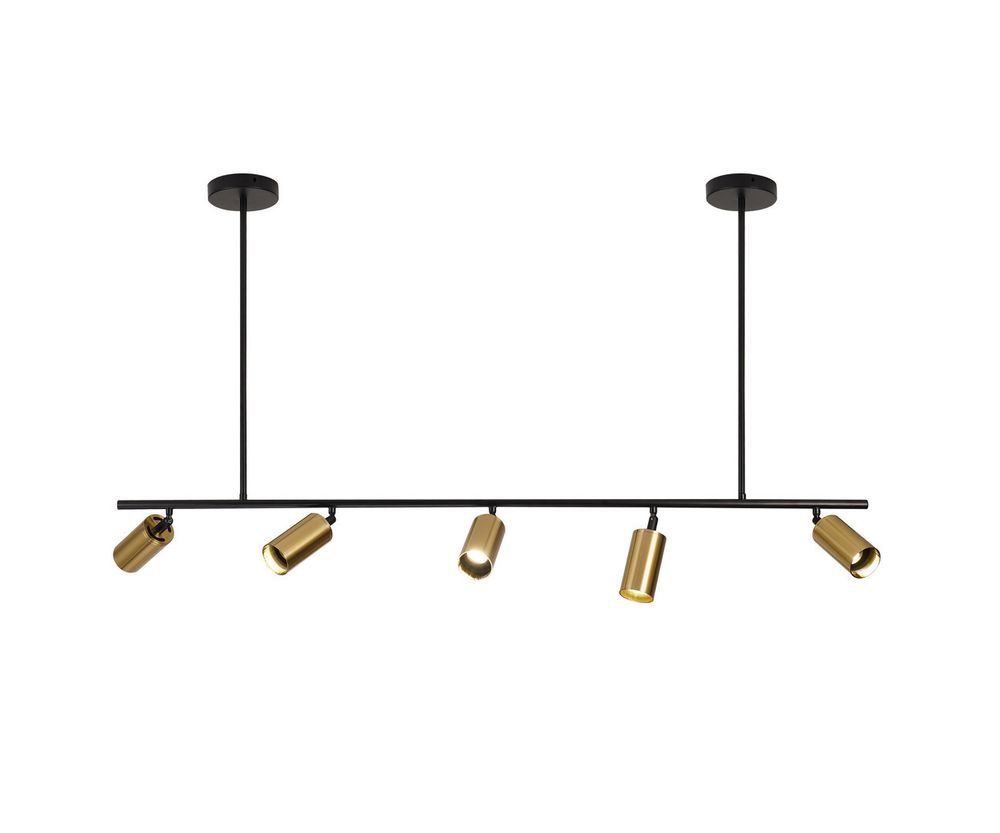Kink Light 07615-5 Люстра Кайко черный/бронза Gu10 50W