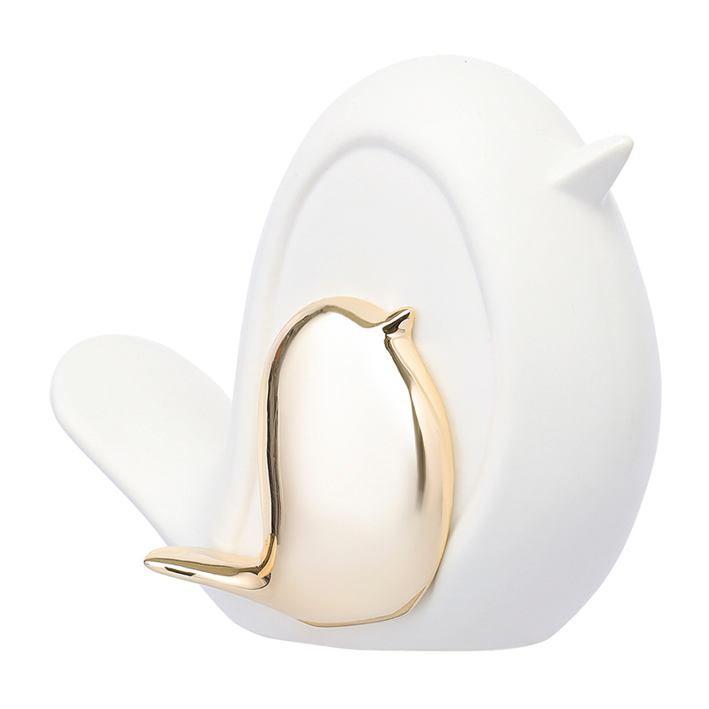 Декор из фарфора white birdie из коллекции essential, 16х8x13 см