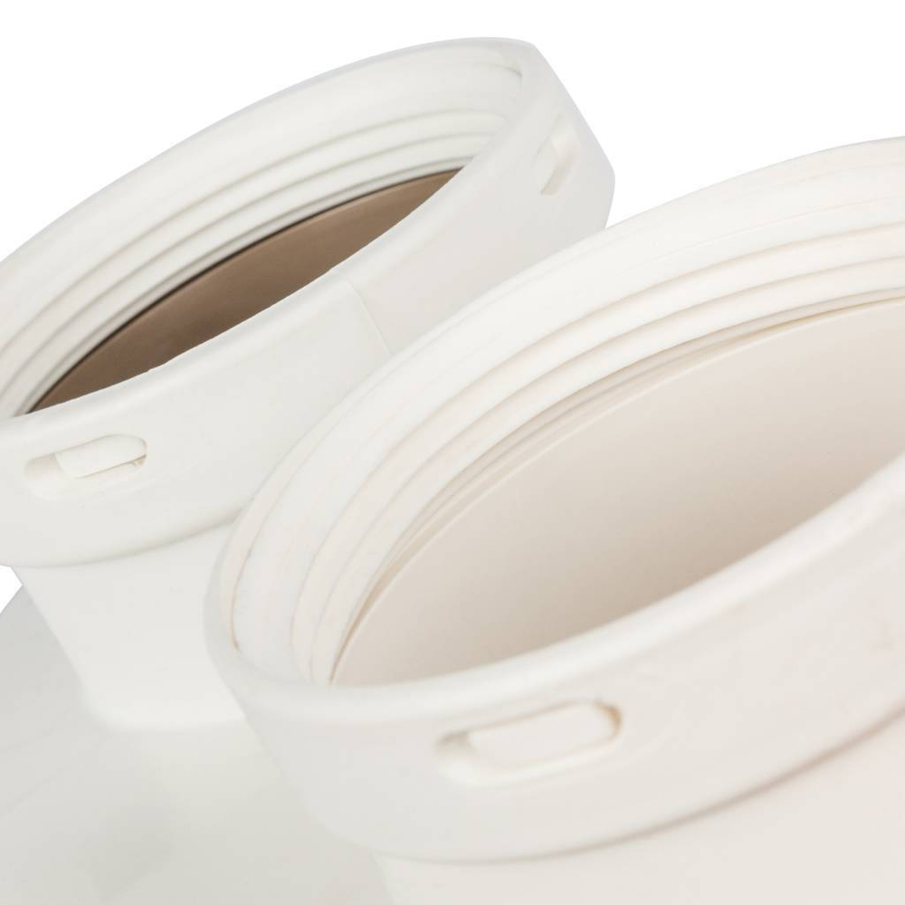 STOUT Элемент дымохода Ø80/80 адаптер для подкл. разд. труб (совместимый  Bosch (фланец ) PP-Ryton