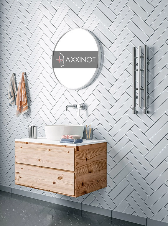 Axxinot Ture 3 - узкий водяной дизайн полотенцесушитель из нержавеющей стали