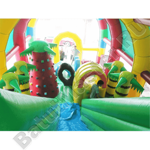 Коммерческий надувной батут "Радуга 2" 13*6*6 м